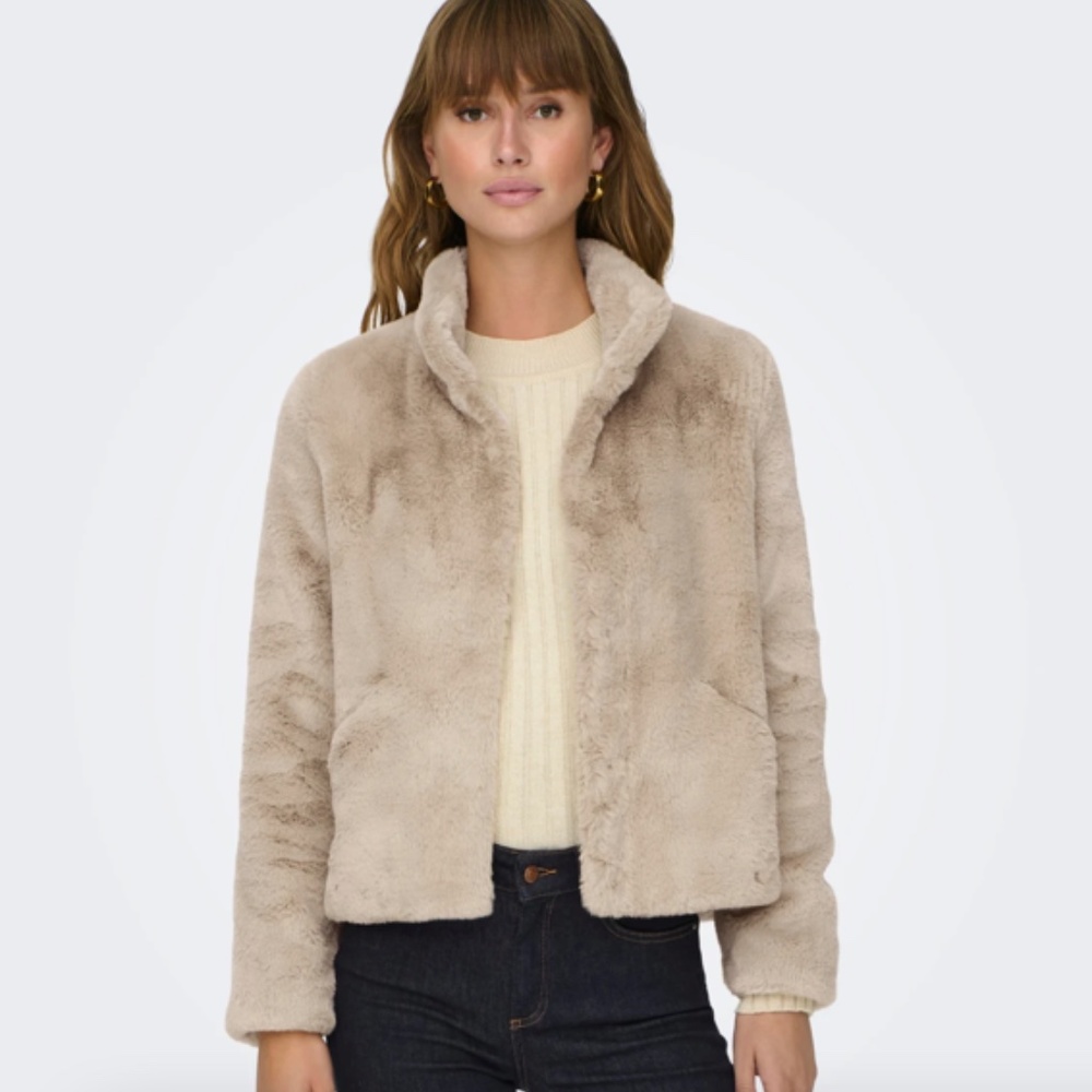 Faux fur jacket
